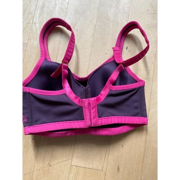 Natori "Yogi Convertible" sports bra BNWOT sumac/electric pink - Picture 3 of 7